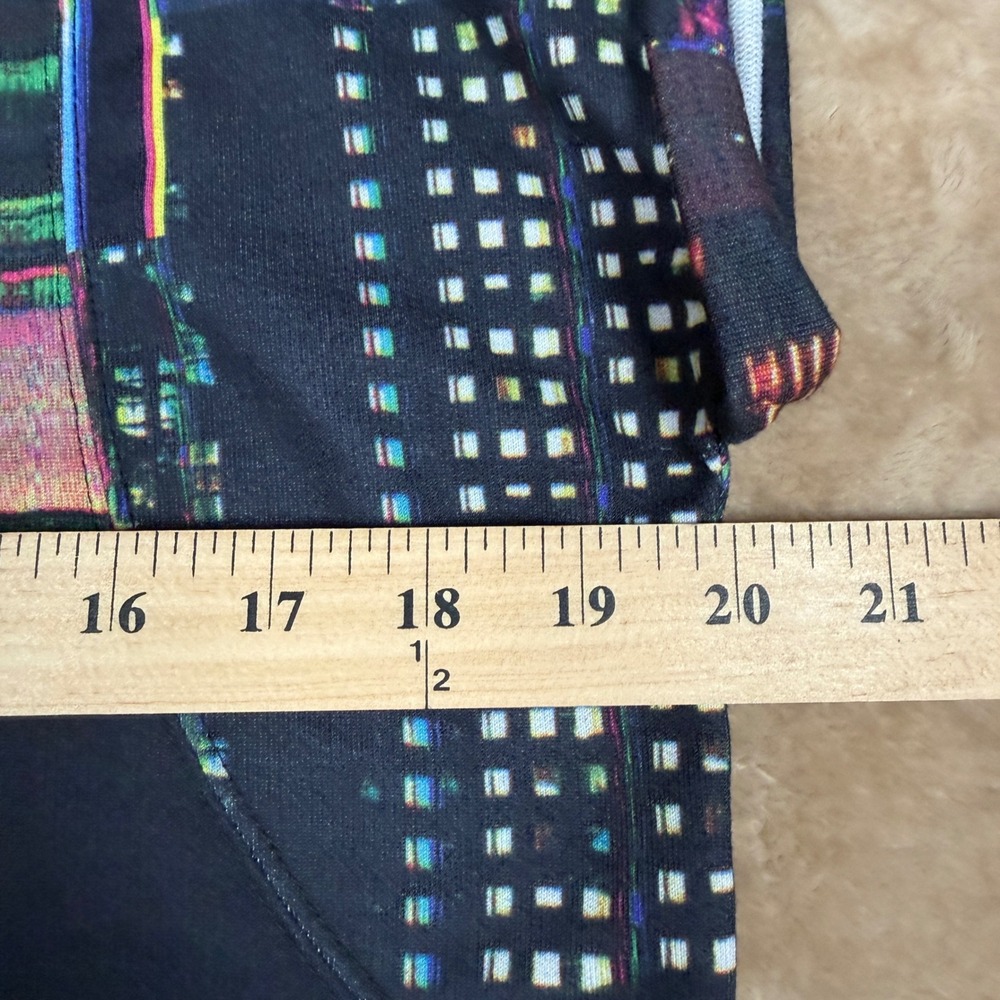 Adidas Originals City Lights Glitch Print Sleeveless Sweatshirt Trefoil XS - Picture 6 of 9